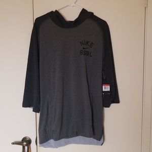 Nike baseball 3/4 hoodie.